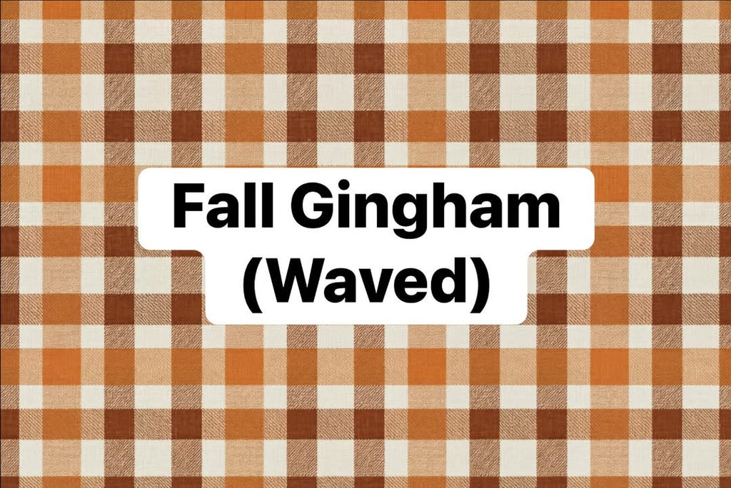 Fall Gingham Waved Bows & Headwraps