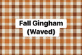 Fall Gingham Waved Bows & Headwraps