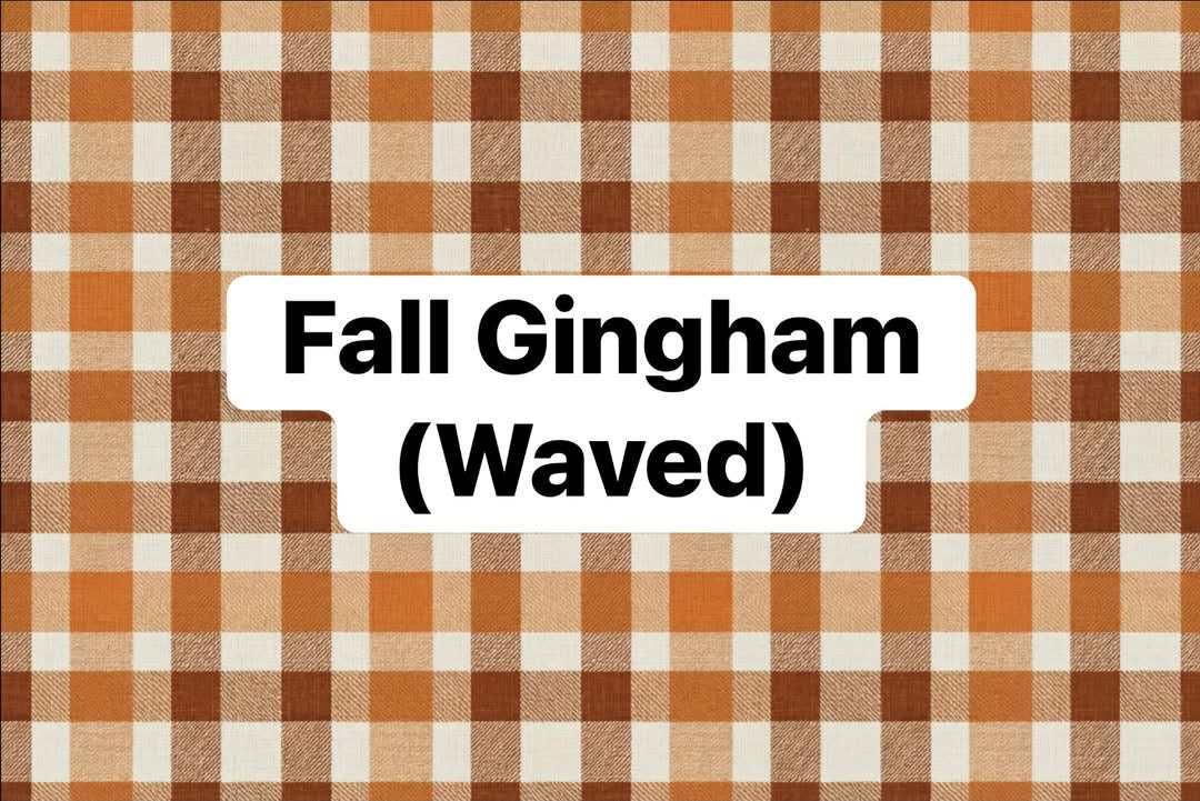 Fall Gingham Waved Bows & Headwraps