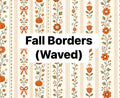 Fall Borders Waved Bows & Headwraps